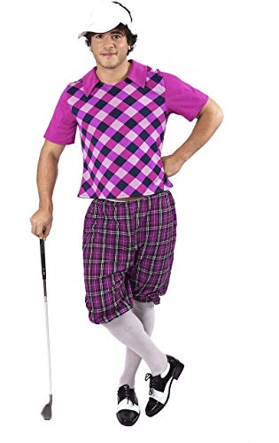 ORION COSTUMES Herren Lila Golfer MaskenKostüm von ORION COSTUMES