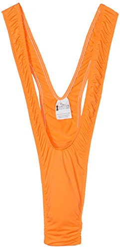 ORION COSTUMES Herren Orange Borat Mankini Stringtanga Badeanzug Neuheit Junggesellenabschied Kostüm von ORION COSTUMES