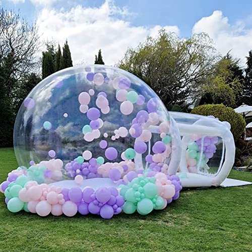 Aufblasbarer klarer Iglu-Kinder-Party-Ballon, transparent, aufblasbar, Kristallkuppel, Blasenzelt, transparente Kuppel, aufblasbares Blasen-Ballon-Haus mit 750 W Haartrockner, 3 m von ORJDWJ