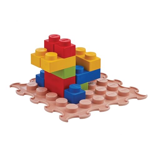 ORTOTO 16-teiliges Set 'World of Sensory Soft Bricks' - Stapelspielzeug für kreatives Spielen, weiche Bausteine zur sensorischen Entwicklung (Starterset) von ORTOTO