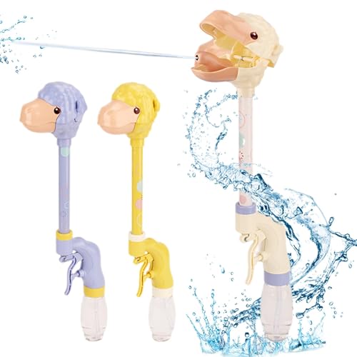 Kreatives Langhals Cartoon Alpaka Wasserspielzeug, 3 Stück Creative Long Necked Cartoon Alpaca Water Toy, Cartoon Interessantes Langhals Wasserpistolen Set, Strand Spielzeug von ORTUH