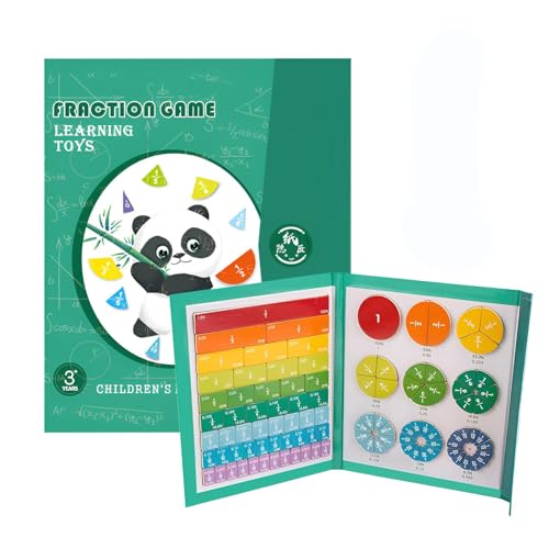 Magnetisches Bruchteilpuzzle, Magnetic Fraction Tiles Und Bruchrechenkreise, Magnetische Bruchrechnen Für Lehrer, Bruchrechnen Montessori, Interaktives Magnetisches Bruchteil-Set von ORTUH