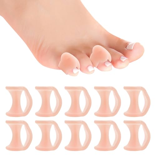 ORUZA 10 Stück Zehentrenner, Silikon Zehenspreizer Zehenspreizer Kleiner Zeh Toe Spreader für Bunion Verhinderung von Reibung und Druckentlastung ORUZA 10 Stück Zehentrenner, Silikon Zehenspreizer Zehenspreizer Kleiner Zeh Toe Spreader für Bunion Verhinderung von Reibung und Druckentlastung von ORUZA