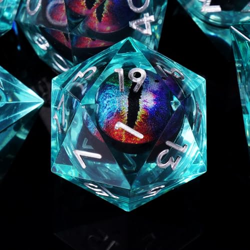 ORUZA 7 Stück Drachenauge Polyedrische Harz Spielwürfel DND Würfel Set D&D Würfel für Dungeons and Dragons RPG MTG Pathfinder Rollenspiel D4 D6 D8 D10 D% D12 D20 ORUZA 7 Stück Drachenauge Polyedrische Harz Spielwürfel DND Würfel Set D&D Würfel für Dungeons and Dragons RPG MTG Pathfinder Rollenspiel D4 D6 D8 D10 D% D12 D20 von ORUZA