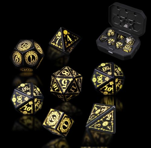 ORUZA Beleuchtetes Würfel-Set, 7-teilig, wiederaufladbare LED-DND-Würfel mit Ladebox, polyedrische, leuchtende D&D-Würfel für Dungeons and Dragons, RPG, MTG, Rollenspiele, Tischspiele ORUZA Beleuchtetes Würfel-Set, 7-teilig, wiederaufladbare LED-DND-Würfel mit Ladebox, polyedrische, leuchtende D&D-Würfel für Dungeons and Dragons, RPG, MTG, Rollenspiele, Tischspiele von ORUZA