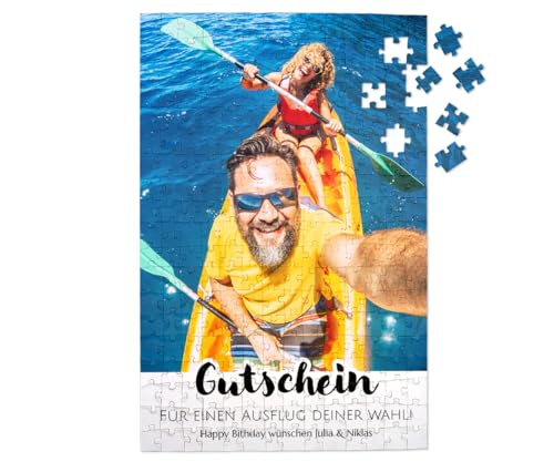 ORWO – Fotopuzzle | Puzzle mit eigenem Bild | Puzzle-Foto mit hochglänzender Oberfläche | ausbelichtet auf Echtfotopapier Made in Germany | Foto als Vorlage enthalten (Gutschein, A3 hoch) von ORWONet