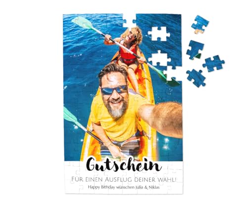 ORWO – Fotopuzzle | Puzzle mit eigenem Bild | Puzzle-Foto mit hochglänzender Oberfläche | ausbelichtet auf Echtfotopapier Made in Germany | Foto als Vorlage enthalten (Gutschein, A4 hoch) von ORWONet