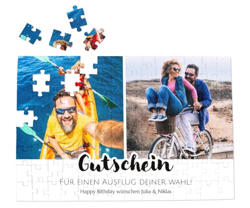 ORWO – Fotopuzzle | Puzzle mit eigenem Bild | Puzzle-Foto mit hochglänzender Oberfläche | ausbelichtet auf Echtfotopapier Made in Germany | Foto als Vorlage enthalten (Gutschein, A4 quer) von ORWONet