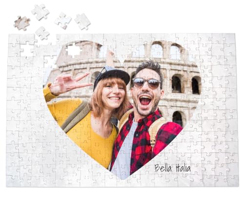 ORWO – Fotopuzzle | Puzzle mit eigenem Bild | Puzzle-Foto mit hochglänzender Oberfläche | ausbelichtet auf Echtfotopapier Made in Germany | Foto als Vorlage enthalten (Herz, A3 quer) von ORWONet