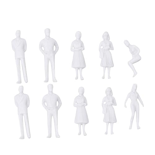 OSALADI 10 Stück Maßstab Unbemalt Langlebig Kunststoff Modellbau Architektur Landschaft Deko DIY Bemalbar für Puppenhaus Eisenbahn Sandkasten OSALADI 10 Stück Maßstab Unbemalt Langlebig Kunststoff Modellbau Architektur Landschaft Deko DIY Bemalbar für Puppenhaus Eisenbahn Sandkasten von OSALADI