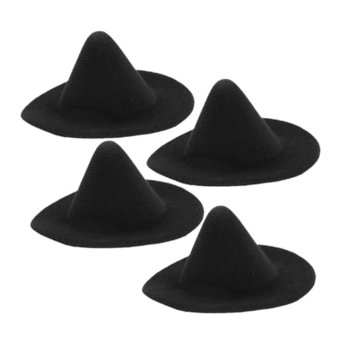 OSALADI 4 Stück Mini Hexenhüte Schwarz Kleine Halloween Party Hüte für DIY Basteln Puppenhaus Zubehör Wiederverwendbar Langlebig Dekoration OSALADI 4 Stück Mini Hexenhüte Schwarz Kleine Halloween Party Hüte für DIY Basteln Puppenhaus Zubehör Wiederverwendbar Langlebig Dekoration von OSALADI