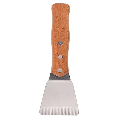 OSALADI Griddle Scraper Mit Holzgriff Teppanyaki Schaber Für Die Küche Vielseitiges Küchenwerkzeug Zum Ablösen Von Vinylfolien Und Tapeten Ideal Für Grill Und Pfanne von OSALADI