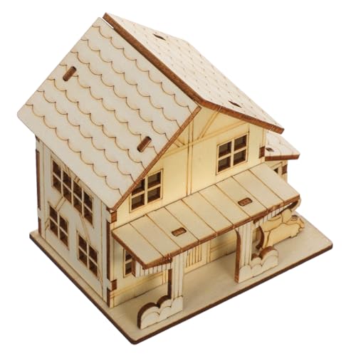 OSALADI Holz Bausatz Miniaturhaus mit LED Beleuchtung DIY Holzhaus Modell aus Stabilem Holz Handgefertigtes Puzzle für Wohnkultur und Freizeitgestaltung Geeignet für Erwachsene OSALADI Holz Bausatz Miniaturhaus mit LED Beleuchtung DIY Holzhaus Modell aus Stabilem Holz Handgefertigtes Puzzle für Wohnkultur und Freizeitgestaltung Geeignet für Erwachsene von OSALADI