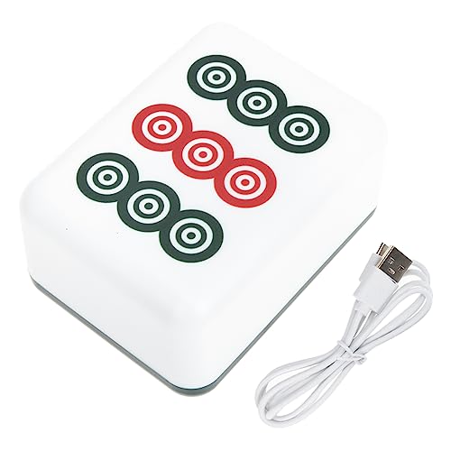 OSALADI Mahjong-Licht Lampe Mahjong-Tisch Karte Mini-Mahjong-Spiel Halter led emergency light led notfallleuchte Mahjong LED-Nachtlicht Mahjong führte augenpflegendes Licht Plastik von OSALADI