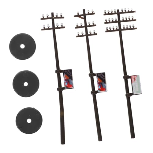 OSALADI Miniatur telegraphenmasten Kunststoff Modell für Mikro Landschaft DIY Dekoration Sandtisch Szene für Modelleisenbahn und Puppenhaus Zubehör OSALADI Miniatur telegraphenmasten Kunststoff Modell für Mikro Landschaft DIY Dekoration Sandtisch Szene für Modelleisenbahn und Puppenhaus Zubehör von OSALADI