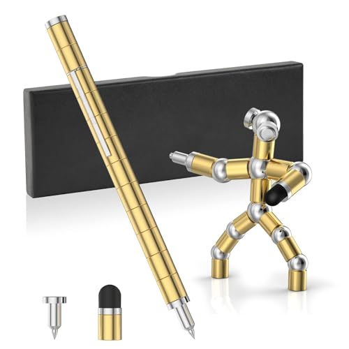 OSDUE Fidget Pen, Magnetischer Kugelschreiber Magnet Stift Stressabbau Druckkugelschreiber Lustig Multifunktions Magnetstift Coole Sachen für Teenager Mädchen Junge Geschenke (Gold) OSDUE Fidget Pen, Magnetischer Kugelschreiber Magnet Stift Stressabbau Druckkugelschreiber Lustig Multifunktions Magnetstift Coole Sachen für Teenager Mädchen Junge Geschenke (Gold) von OSDUE