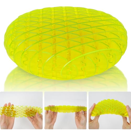 OSDUE Fidget Wurm Spielzeug, Big Fidget Worm Toys, Formwandelnder Wurm Spielzeug für Kinder, Sensory Fidget Toys, Grüner knallender Wurm Dehnbares Spielzeug für Kinder & Erwachsene von OSDUE