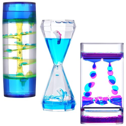 OSDUE Liquid Motion Timer, 3 Stück Timer Sanduhren Flüssig Tropfen Liquid Motion Bubble Time Sanduhr Tropfen Sanduhr Flüssig Stressreduzierung Spielzeug für Kinder & Erwachsene OSDUE Liquid Motion Timer, 3 Stück Timer Sanduhren Flüssig Tropfen Liquid Motion Bubble Time Sanduhr Tropfen Sanduhr Flüssig Stressreduzierung Spielzeug für Kinder & Erwachsene von OSDUE