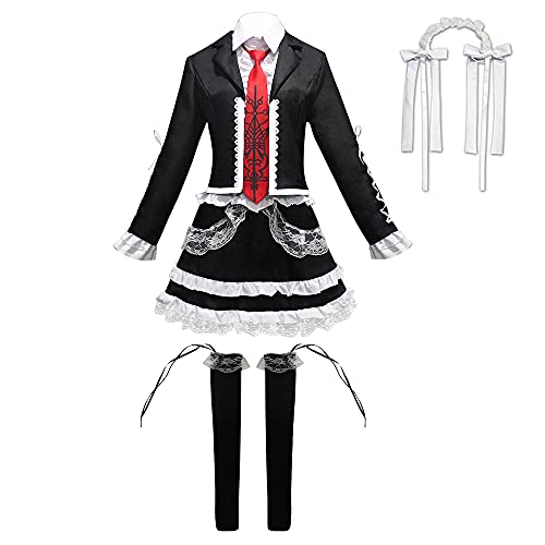 OSIAS Celestia Ludenberg Cosplay Outfit Set Japanische Dienstmädchen Cosplay Kostüm (M) von OSIAS