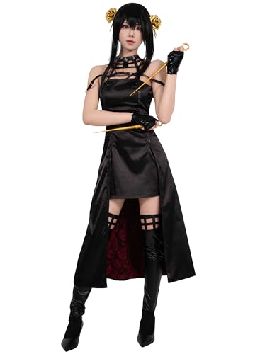 OSIAS Spy Family Yor Cosplay Outfit Yor Forger Yor Briar Thorn Princess Kostüm Kleid (L) von OSIAS