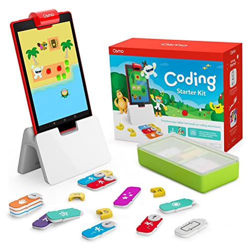 OSMO - Coding Starter Kit für Fire-Tablet + Reflektor Adapter für Fire HD 8-10. Generation Kit (Wird für die horizontale Ausrichtung des Bildschirms benötigt) von OSMO