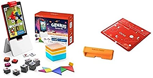 OSMO - Genius Starter Kit für Fire Tablet + Reflektor Adapter für Fire HD 8-10. Generation Kit (Wird für die horizontale Ausrichtung des Bildschirms benötigt) von OSMO