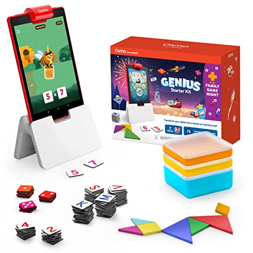 OSMO 901-00096 Family Night Bubbles Genius Starter, Geeignet für Kinder ab 6-10 Jahren, Stem Toy Fire Tablet Base Included Amazon Exclusive, 7 Games/Plus Kit von OSMO