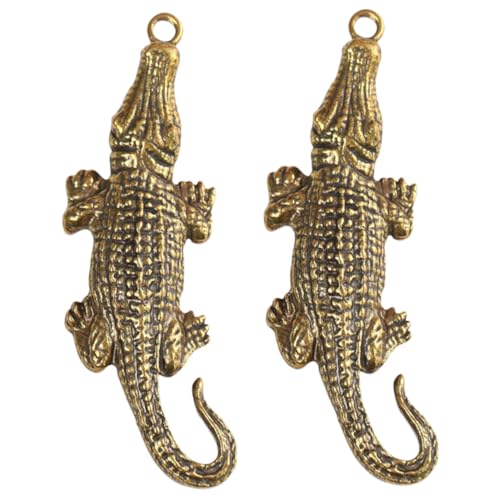 OSOLADY 2pcs Krokodile Anhänger Charms Messing Anhänger Für Schmuckherstellung von OSOLADY