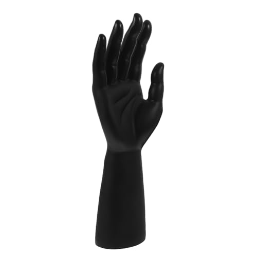 OSOLADY Handmodell-requisiten Mannequin-hand Handringhalter Handmodell-schmuckhalter Hand Schaufensterpuppe Ringhalter Für Schmuck Ausstellungsständer Für Handmodelle Plastik Black von OSOLADY