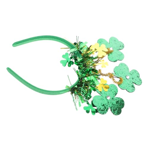 OSOLADY Irische Festival-Stirnbänder Kleeblatt-Stirnband st patricks day zubehör St Patrick Kopfbedeckung Kopfschmuck zum St. Patricks Day Kopfbedeckung zum St. Patricks Day Plastik Green von OSOLADY