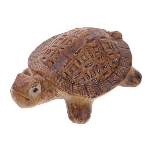 OSOLADY Schildkröten-Ornamente realistische Schildkrötenmodelle Feng-Shui-Schildkröte Schildkrötenfigur Aquarium Dekoration Tischschildkröte Ornament Schildkrötenverzierung aus Keramik von OSOLADY