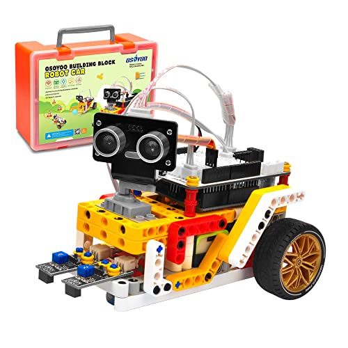 OSOYOO Building Block Robot car kit for Arduino als Spielzeug Geschenk für Kinder Jugendliche Erwachsene zum Lernen Programmieren Elektronische Schaltungen IOT Mechanisch von OSOYOO