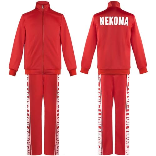 Kozume Kenma Cosplay Sportbekleidung Anzug Kozume Kenma Cosplay Kostüm Outfit Komplettes Set für Halloween Party für Männer Frauen (Kozume Kenma, L) von OSRDFV