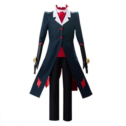 OSRDFV Hazbin Hotel Cosplay Kostüm Alastor/Blitzo/Angel Dust/Charlie Morningstar Cosplay Uniform Set Halloween Maskerade Cosplay Kleider (Blitzo, XXL) von OSRDFV