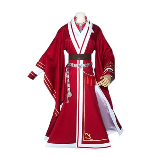 OSRDFV Tian Guan Ci Fu Cosplay Kostüm - Xie lian/Hua Cheng Kompletter Satz Charakter Hanfu Outfits Traditionelles Han Chinesisches Kleid Set für Halloween Party (Hua Cheng B, S) von OSRDFV