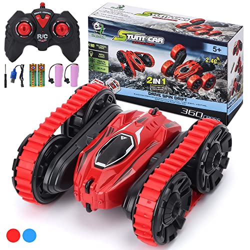 OTAKUKID® – Ferngesteuertes Auto – 2in1 RC Auto 4WD 360° - Stunt Car & Crawler mit Funksteuerung – Kinderspielzeug Jungen und Mädchen ab 6 Jahre – Outdoor Spielzeug - Batterien und Akkus enthalten von OTAKUKID