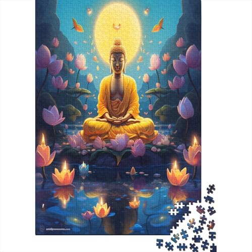 Buddha Statue Puzzle 1000 Teile - Puzzle Für Erwachsene, Puzzle, Puzzlespiel Erwachsenen Puzzlespiel Puzzel 1000pcs (75x50cm) von OTANIRPLE