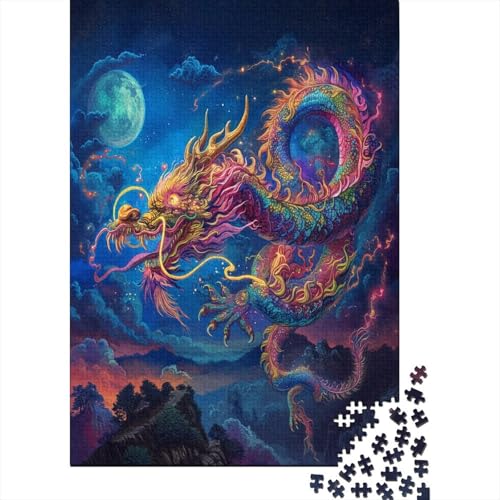 Drache Puzzlespiel 1000 Teile Puzzle Für Erwachsene Und Kinder Ab 14 Jahren, Erwachsenen Puzzlespiel Puzzel 1000pcs (75x50cm) von OTANIRPLE