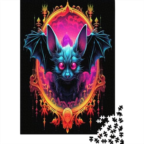 Fledermaus 1000 Teile,Impossible Puzzle,GesKükenlichkeitsspiel Für Die Ganze Familie, Erwachsenen Puzzlespiel Puzzel 1000pcs (75x50cm) von OTANIRPLE