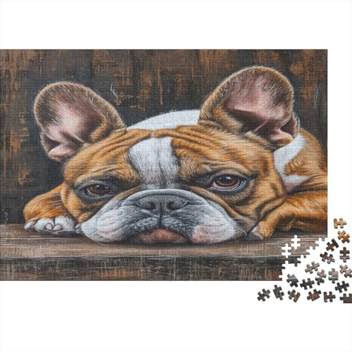 Französische Bulldogge Puzzle 1000 Teile Für Erwachsene Und Kinder Ab 14 Jahren Für Stressabbauer Puzzel 1000pcs (75x50cm) von OTANIRPLE