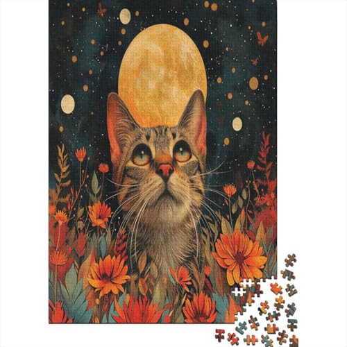 Kat Puzzle 1000 Teile Für Erwachsene Und Kinder Ab 14 Jahren Für Stressabbauer Puzzel 1000pcs (75x50cm) von OTANIRPLE