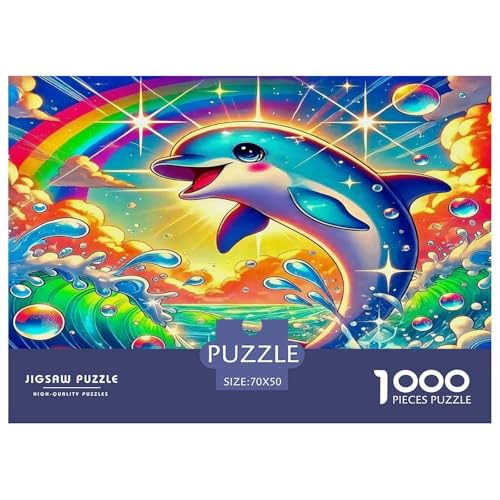 Lively Dolphin Puzzle Animal 1000-teiliges Klassische Puzzlespiele Für Erwachsene Teens Kinder 1000 Teile Geschenke Für Frauen,Geschenke Für Männer Geschenke Für Frauen,Geschenke Für Männer 70x50cm/10 Lively Dolphin Puzzle Animal 1000-teiliges Klassische Puzzlespiele Für Erwachsene Teens Kinder 1000 Teile Geschenke Für Frauen,Geschenke Für Männer Geschenke Für Frauen,Geschenke Für Männer 70x50cm/10 von OTBSDNKZZ