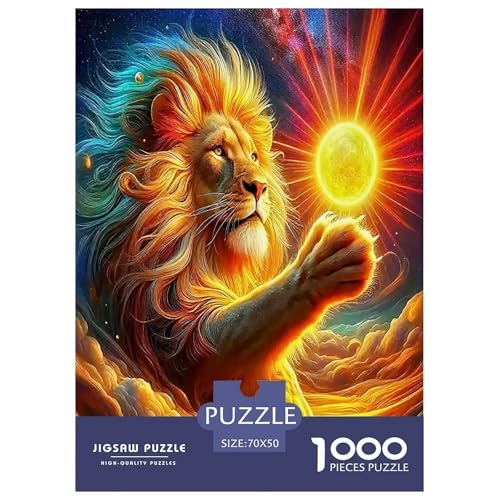 Löwen Puzzle König des Waldes 1000 Teiles Klassische Puzzlespiele Für Erwachsene Teens Kinder 1000 Teile Geschenke Für Frauen,Geschenke Für Männer Geschenke Für Frauen,Geschenke Für Männer 70x50cm/10 Löwen Puzzle König des Waldes 1000 Teiles Klassische Puzzlespiele Für Erwachsene Teens Kinder 1000 Teile Geschenke Für Frauen,Geschenke Für Männer Geschenke Für Frauen,Geschenke Für Männer 70x50cm/10 von OTBSDNKZZ