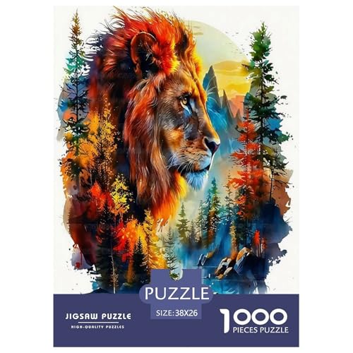 Löwen Puzzle König des Waldes 1000 Teiles Klassische Puzzlespiele Für Erwachsene Teens Kinder 1000 Teile Geschenke Für Frauen,Geschenke Für Männer Geschenke Für Frauen,Geschenke Für Männer 38x26cm/10 Löwen Puzzle König des Waldes 1000 Teiles Klassische Puzzlespiele Für Erwachsene Teens Kinder 1000 Teile Geschenke Für Frauen,Geschenke Für Männer Geschenke Für Frauen,Geschenke Für Männer 38x26cm/10 von OTBSDNKZZ
