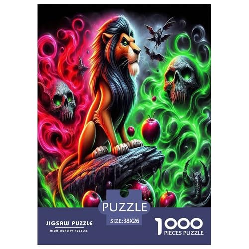 Löwen Puzzle König des Waldes 1000-teiliges Puzzle Farbenfrohes Legespiel Home Dekoration Für Erwachsene Teens Kinder 1000 Teile Feiertags- Und Reisegeschenke Feiertags- Und Reisegeschenke 38x26cm/10 Löwen Puzzle König des Waldes 1000-teiliges Puzzle Farbenfrohes Legespiel Home Dekoration Für Erwachsene Teens Kinder 1000 Teile Feiertags- Und Reisegeschenke Feiertags- Und Reisegeschenke 38x26cm/10 von OTBSDNKZZ
