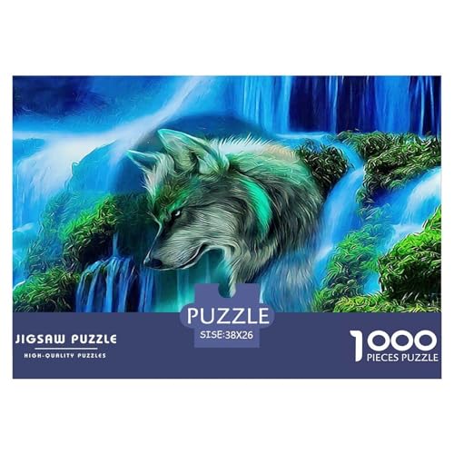 Wolf Puzzle Animal 1000-teiliges Puzzle Farbenfrohes Legespiel Home Dekoration Für Erwachsene Teens Kinder 1000 Teile Feiertags- Und Reisegeschenke Geschenke Für Frauen,Geschenke Für Männer 38x26cm/10 Wolf Puzzle Animal 1000-teiliges Puzzle Farbenfrohes Legespiel Home Dekoration Für Erwachsene Teens Kinder 1000 Teile Feiertags- Und Reisegeschenke Geschenke Für Frauen,Geschenke Für Männer 38x26cm/10 von OTBSDNKZZ