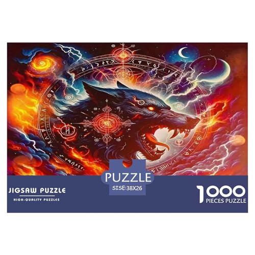 Wolf Puzzle Animal 1000-teiliges Puzzle Farbenfrohes Legespiel Home Dekoration Für Erwachsene Teens Kinder 1000 Teile Geschenke Für Frauen,Geschenke Für Männer Feiertags- Und Reisegeschenke 38x26cm/10 Wolf Puzzle Animal 1000-teiliges Puzzle Farbenfrohes Legespiel Home Dekoration Für Erwachsene Teens Kinder 1000 Teile Geschenke Für Frauen,Geschenke Für Männer Feiertags- Und Reisegeschenke 38x26cm/10 von OTBSDNKZZ