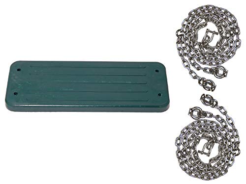 OTITU JUST Fun Schaukelsitz aus Gumi mit Edelstahl Kettensatz 5 mm - 1,8 m, öffentlich – Grün OTITU JUST Fun Schaukelsitz aus Gumi mit Edelstahl Kettensatz 5 mm - 1,8 m, öffentlich – Grün von OTITU