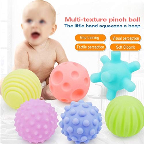 Ba Baby Sensory 20×15×5 6 Stück Multi Touch Textured Senses Touching Training Kind Soft Hand Babyspielzeug von OUCRIY