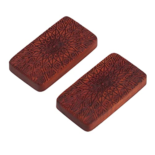 Fidget Slider, Rotes Sandelholz, Stressabbau, Gravierte Fingerspitze, Fidget Slider, Bürospielzeug (Limitierte Sonnenblume) von OUCRIY